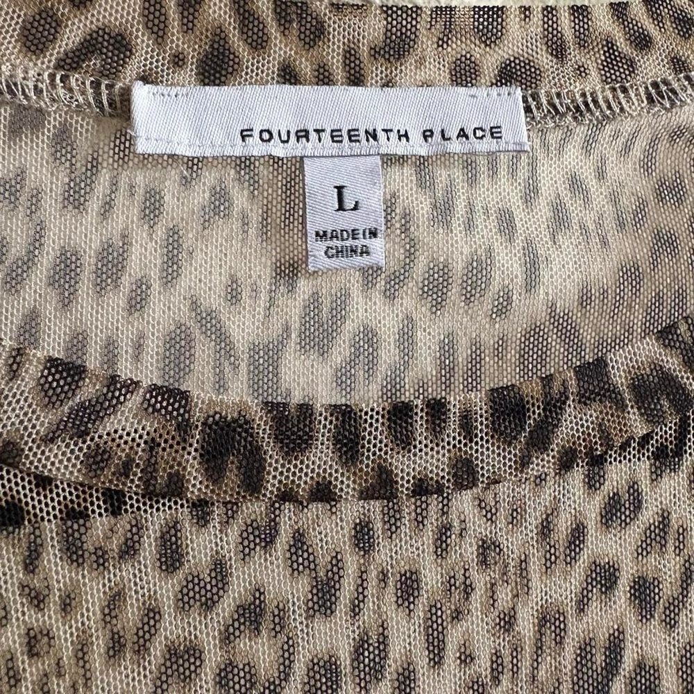 Mesh Leopard Top - Picture 3 of 3